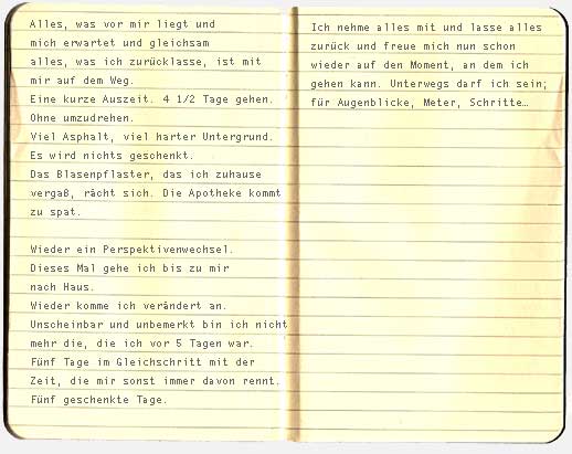 unterwegs ist Zucker; mein Tagebuch